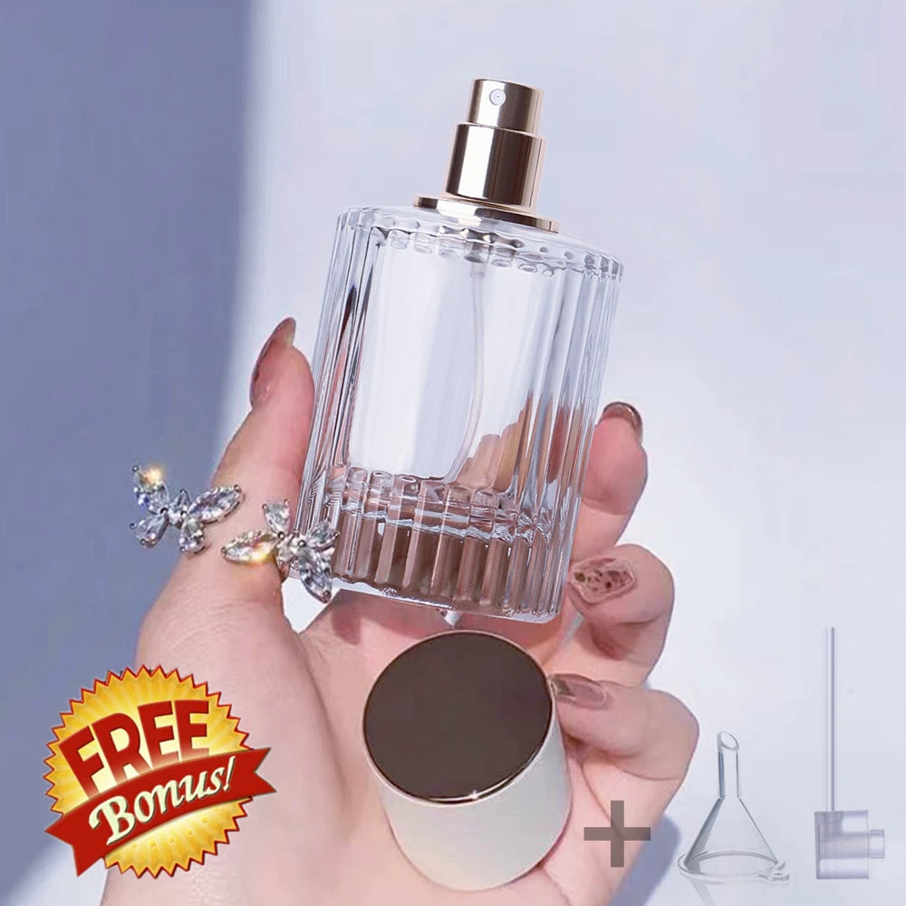 1pcs 30ml 50ml Luxury Crystal Glass Perfume Bottle Vintage Empty Portable Travel Refillable Rechargeable Spray Atomizer Women