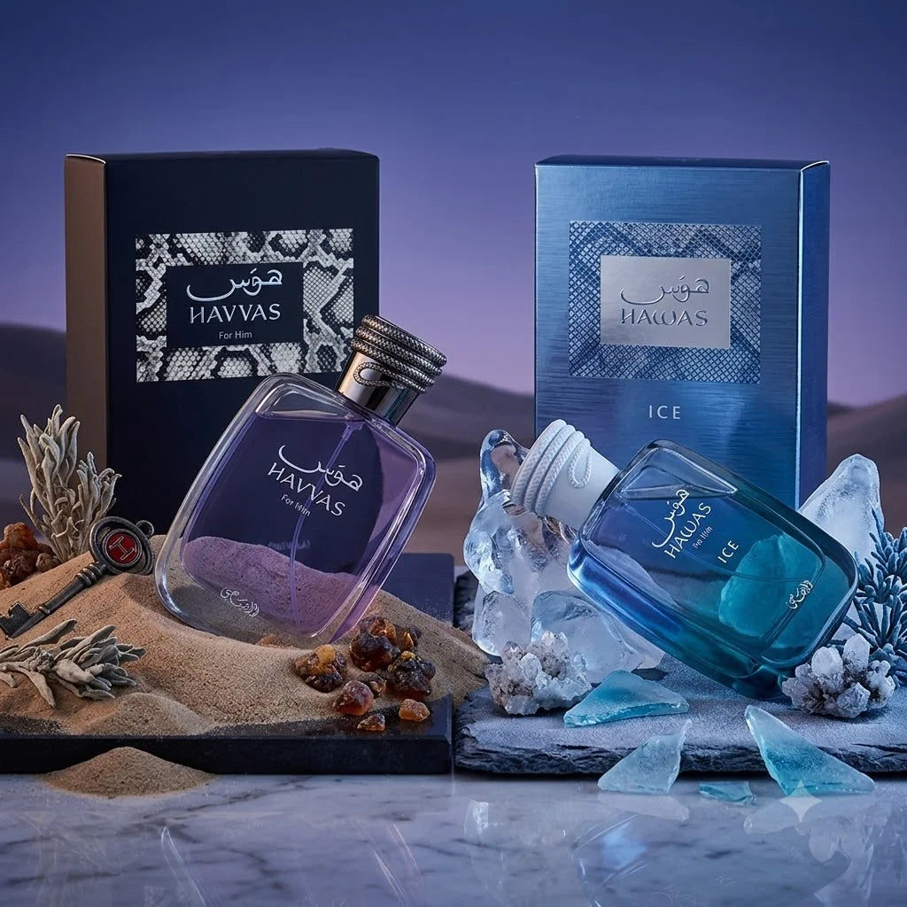 Hawas Verde Ice Perfume, Premium Long-Lasting Men's Eau de Parfum, Luxury Woody Fresh Scent Spray, Best Fragrance Gift.