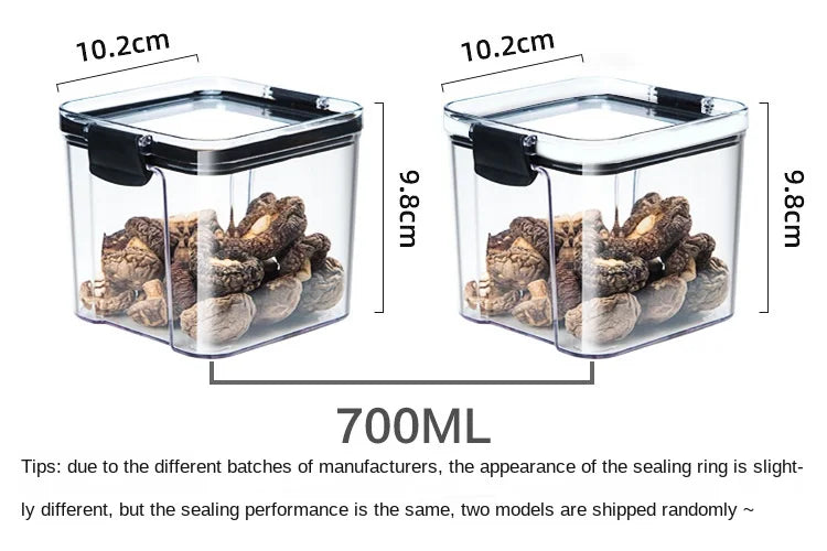 Sealed Jars Kitchen Grain Storage Organizer Large Tank Plastic Moisture-proof Storage Box Household Seasoning Jars Set 2030