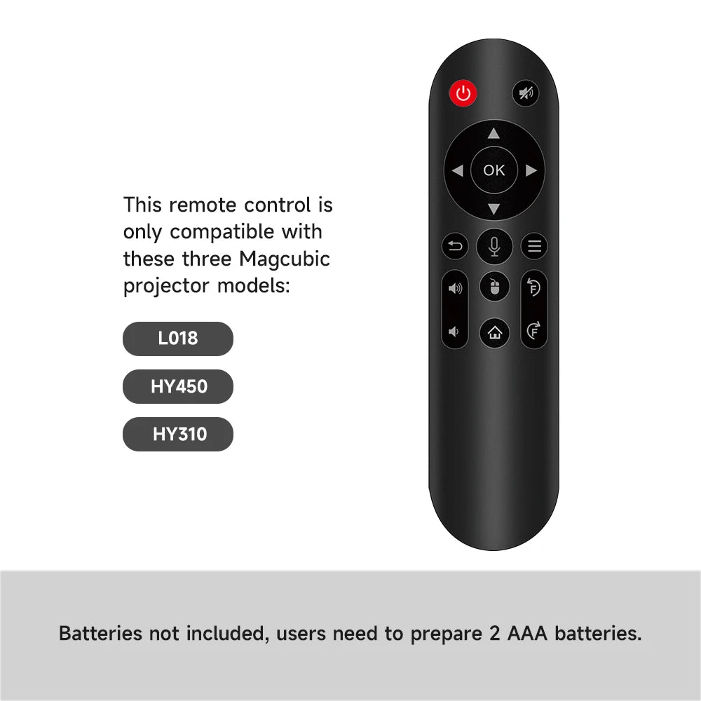 Magcubic Projector Remote Control Replacement 6-Axis Gyro Sensor Air Vioce Mouse For Original L018 HY450 HY310 HY350 HY260Pro