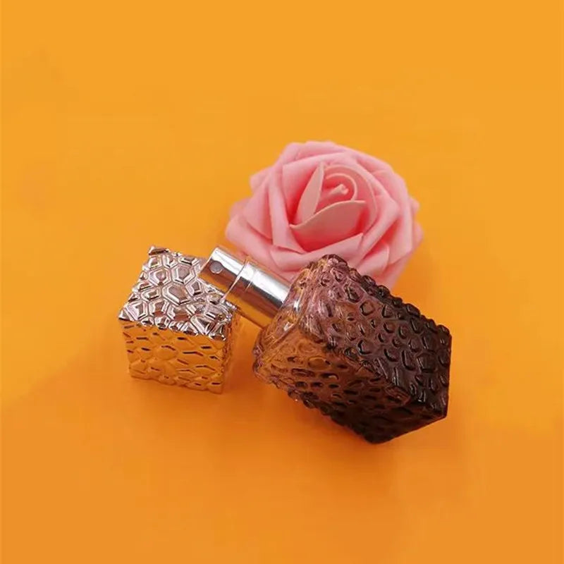 5/10/20pcs High-end 27ml Empty Perfume Bottle Colored Glass Spray Bottle Cosmetic Container Fragrance Atomizer Portable Travel
