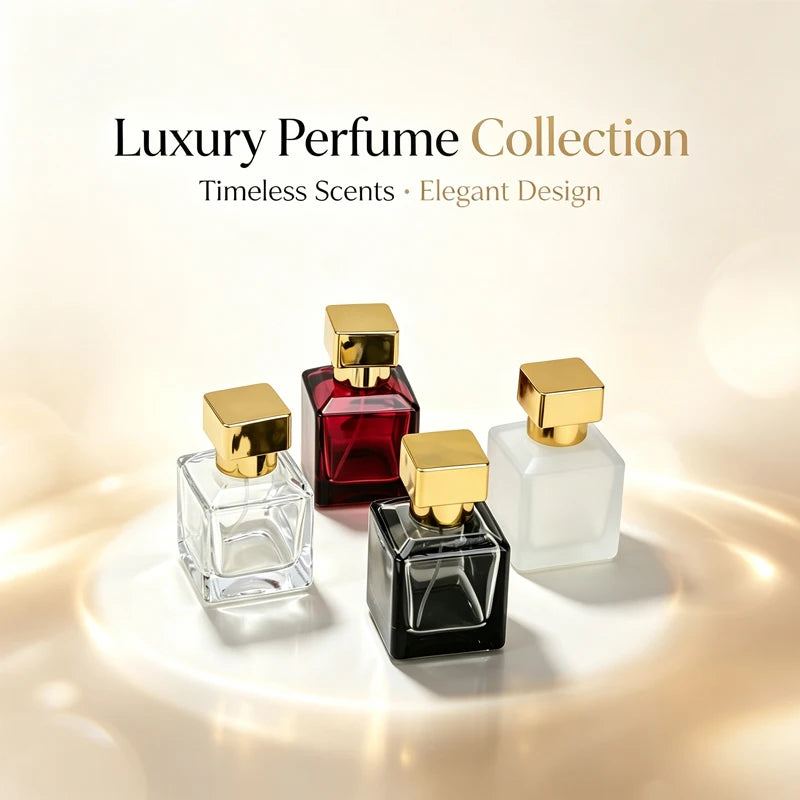 Perfume Bottle Spray 50ml High-end Glass Portable Travel Delicate Perfume Bottle Empty Bottle Dispenser