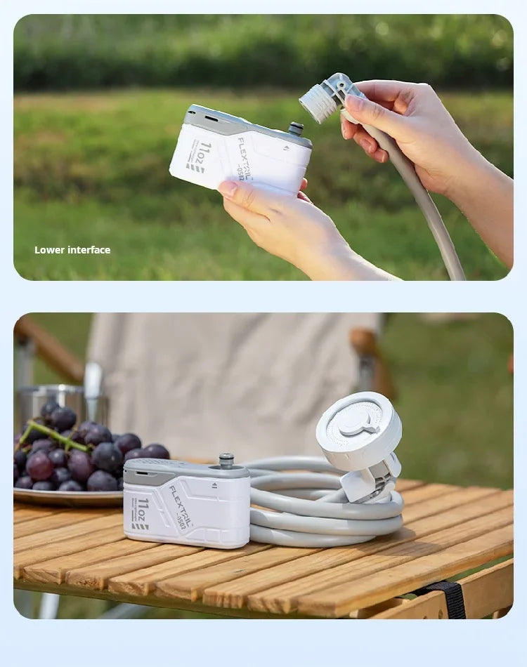 Flextail Max Shower lightweight 620g Outdoor Travel Camping Portable Shower IPX7 waterproof drop-proof Wireless Electric Shower