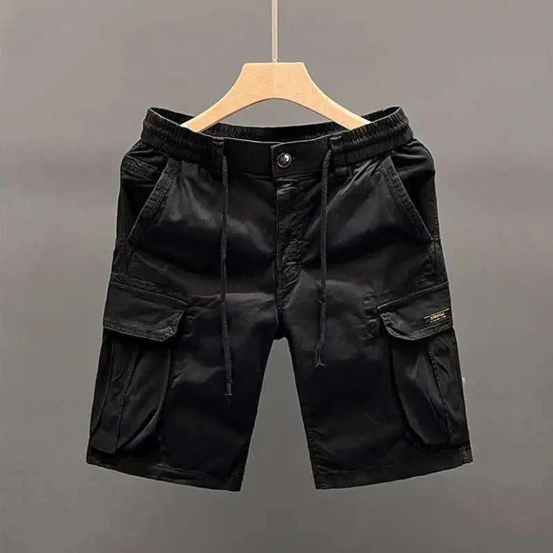 Summer Outdoor Casual Workwear Shorts Men's Multi-Pocket Large Size Loose Retro Dirt-Resistant Versatile Five-Quarter Pants