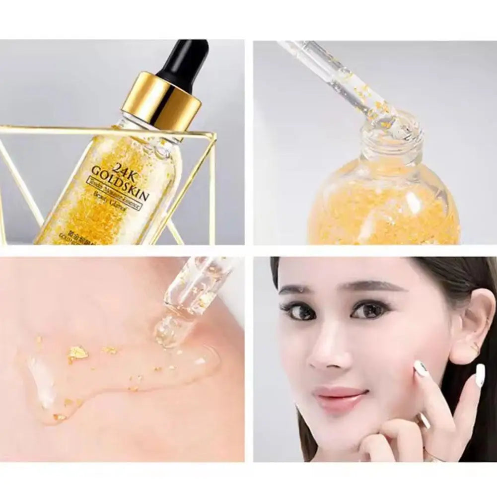 24K Gold Facial Mask, Anti-Aging Gold Face Mask Moisturizes Skin, Helps Reduces Wrinkles, Fine Lines & Acne Scars, Removes Black