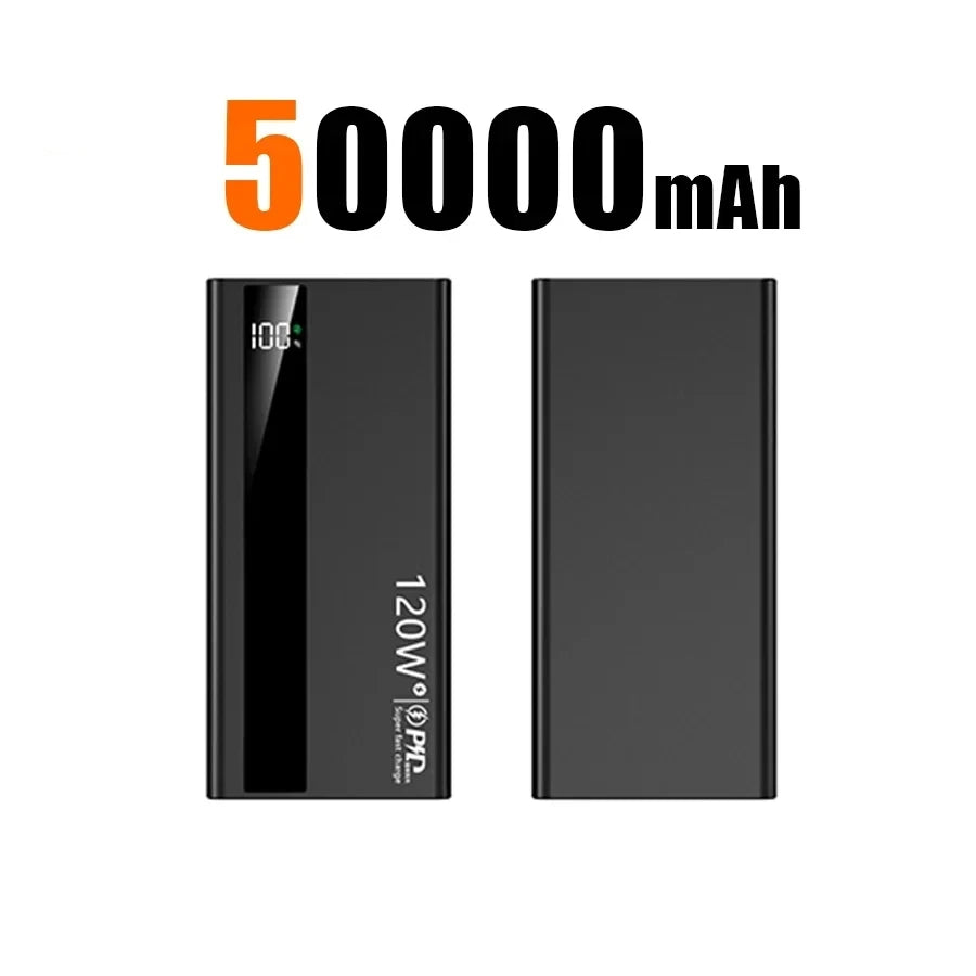 500000mAh Power Bank 120W Fast Charging Large Capacity Power Bank PD 20W Suitable For All Mobile Phones Long Endurance