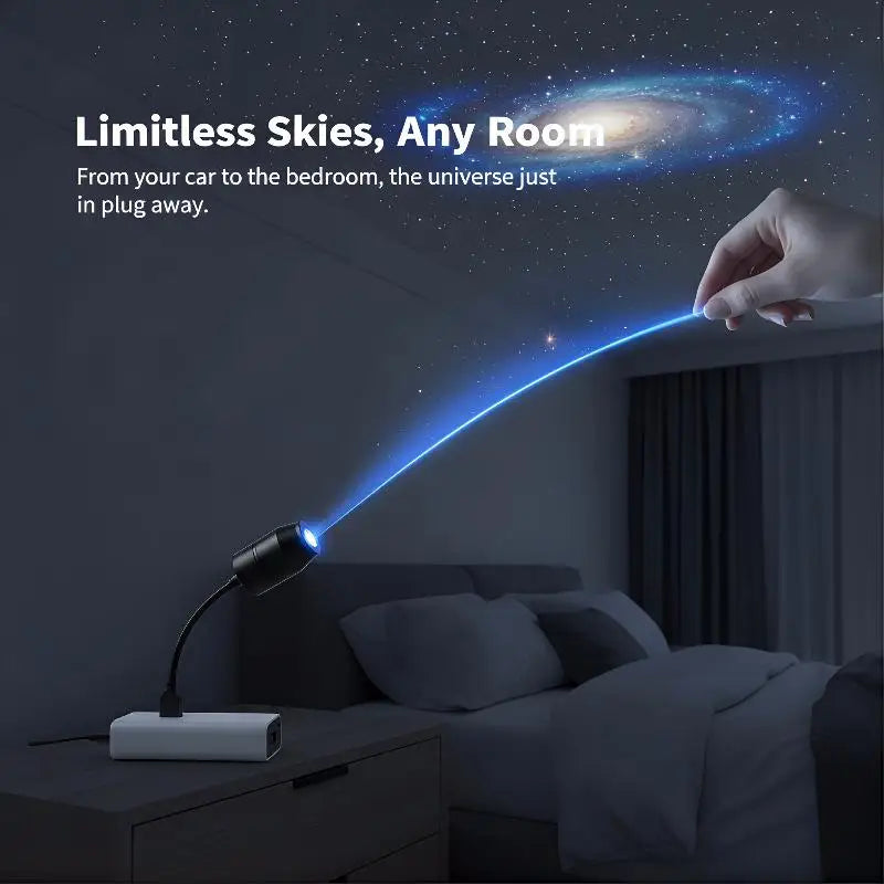 LED Car Ambient Light Wide Range Atmosphere Projection USB Charging Easy Installation for Sedans and SUVs
