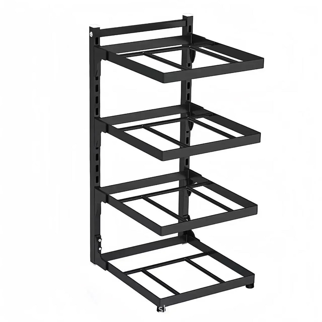 Kitchen Sink Storage Rack Multi-Layer Cooker Storage Rack for Home Stovetop Cabinets Adjustable Pot Rack Pantry Storage