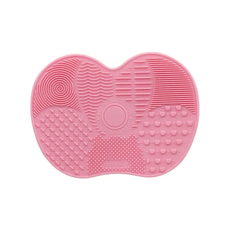 Colorful Brush Cleaner Scrubbe Board Cosmetic Makeup Brush Washing Silicone Gel Cleaning Mat Foundation Makeup Brush Cleaner Pad