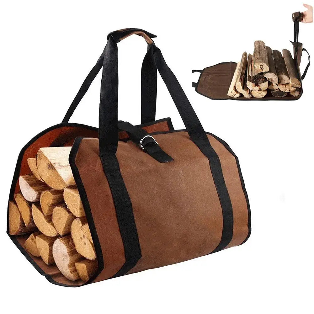 Tote Firewood Storage Bag Supplies Supersized Canvas Firewood Carrier Log Carrying Bag Handbags Wood for Log Carrier Fireplace