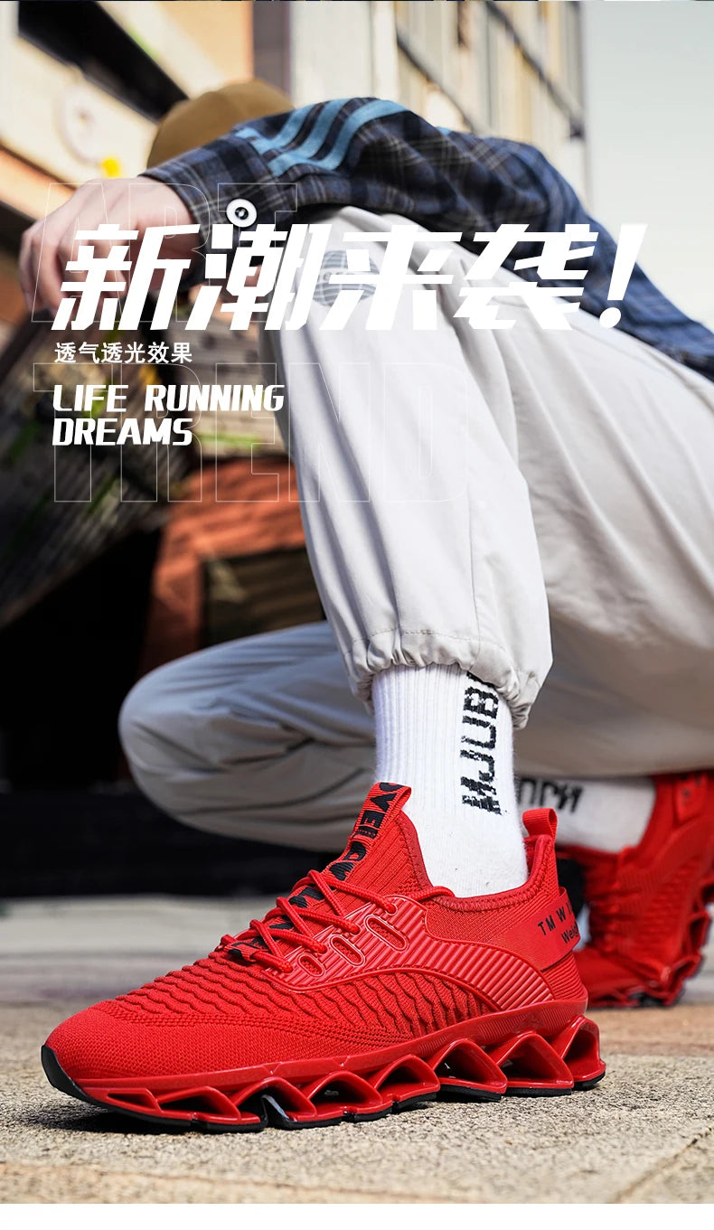 Men's Breathable Casual Sneakers Luxury Fashion Running Trainer Unisex Comfortable Wear Tenis Race Shoes