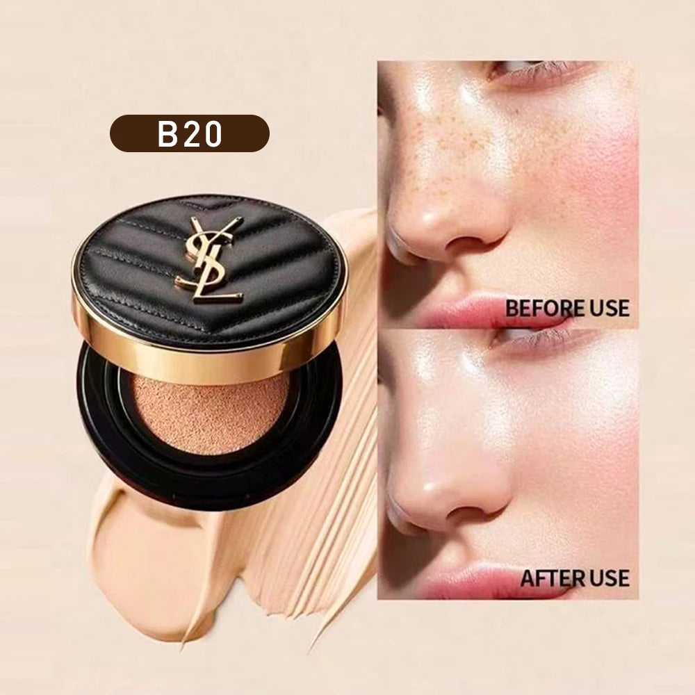 YSL Le Cushion Encre De Peau Luminous Matte Cushion Foundation 10 20 Long Lasting Flawless Coverage Oil Control Hydrating SPF50