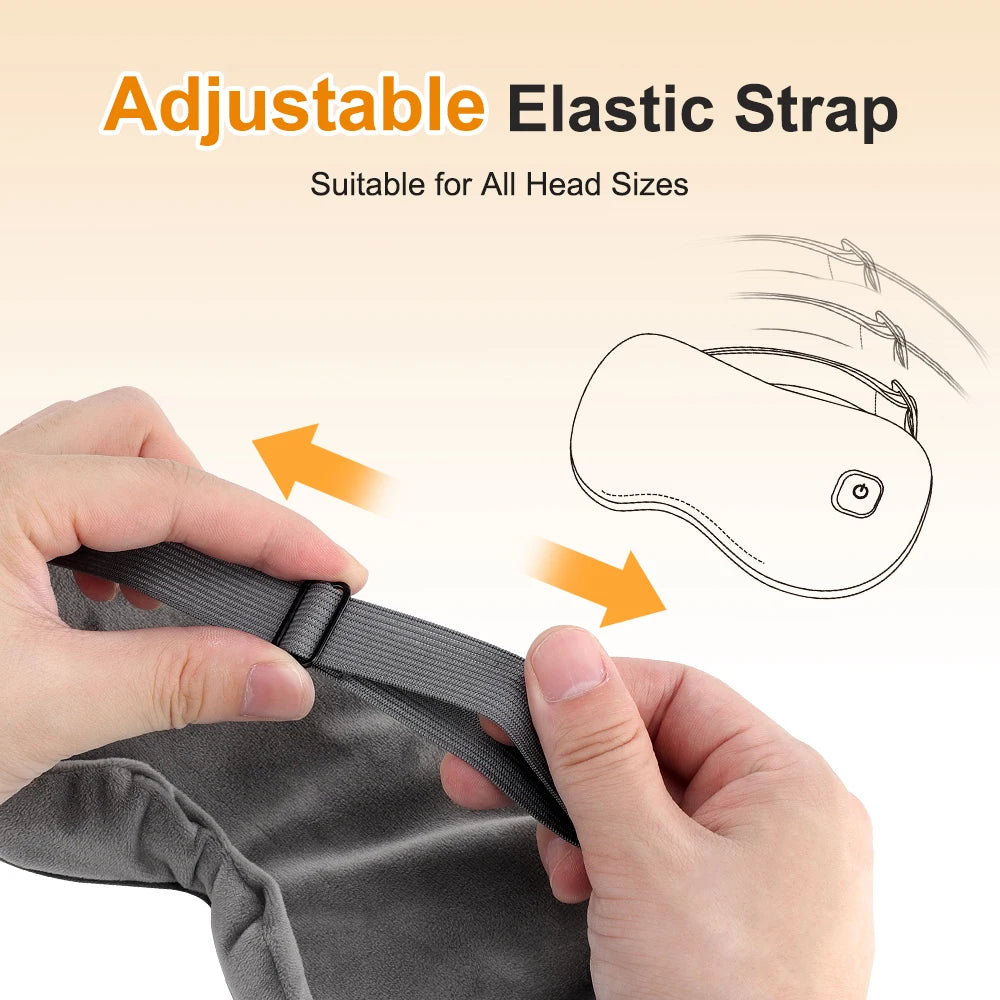 Heated Eye Mask for Dry Eyes Warm Eye Compress Sleeping Mask Light Blocking Washable Eye Heating Pad for Travel Office Home