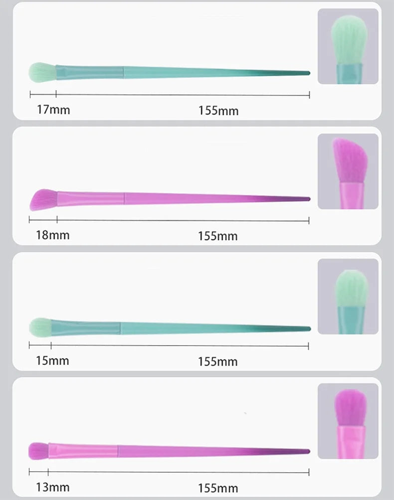 17pcs Makeup Brushes Set: Eyeshadow Brush, Foundation Brush, Highlight Blush Concealer Powder Brush Cosmetic Tools High Quality