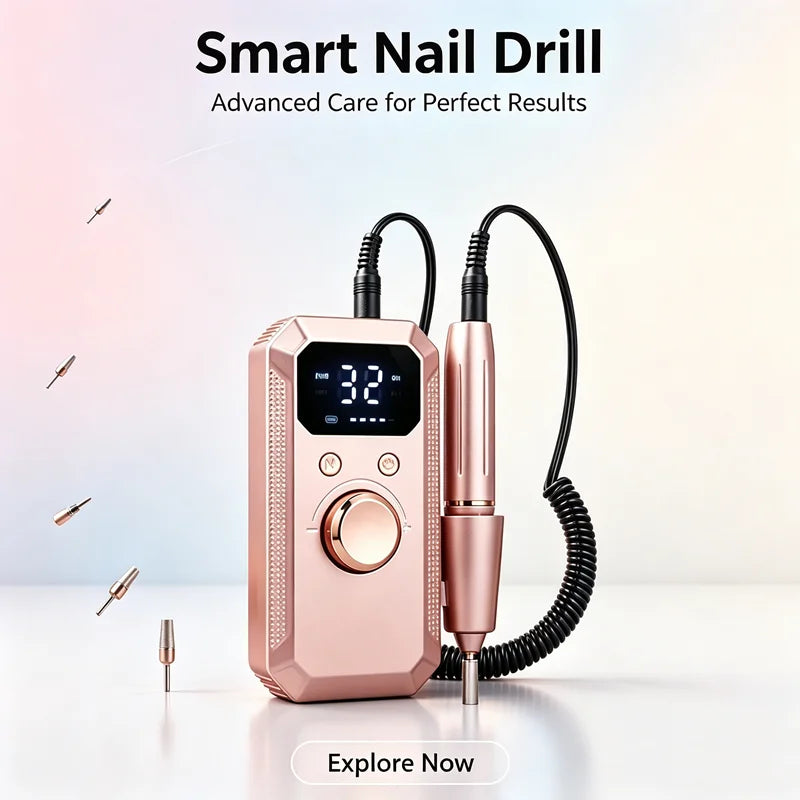 Professional Electric Nail Drill Machine Lathe Kit Nail Sander File for Manicure Cutter Set Art Supplies Salon Grinder Tools