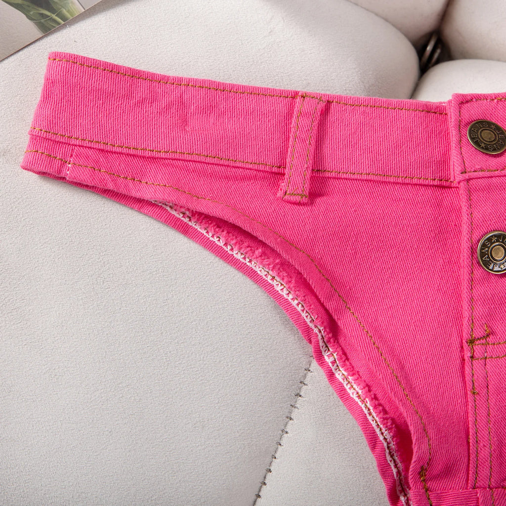 Sexy Low Waist Mini Denim Shorts Women Summer Beach Short Pants Jeans Woman Fashion Womens Club Party Jean Micro Shorts LTMW