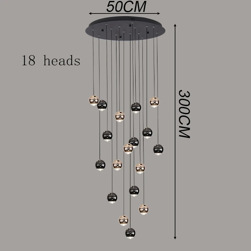 Home Decor Led  Chandeliers Ceiling Lights Pendant Lamps Hanging Light For Living Room Dining Hallway Entrance Indoor Lighting