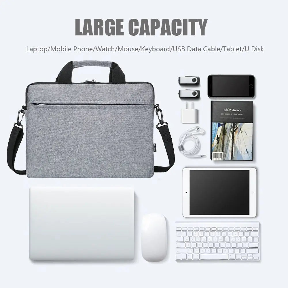 Universal Shockproof Laptop Sleeve Case Ultra Thin Large Capacity Laptop Handbag Fashion Business Notebook Cover