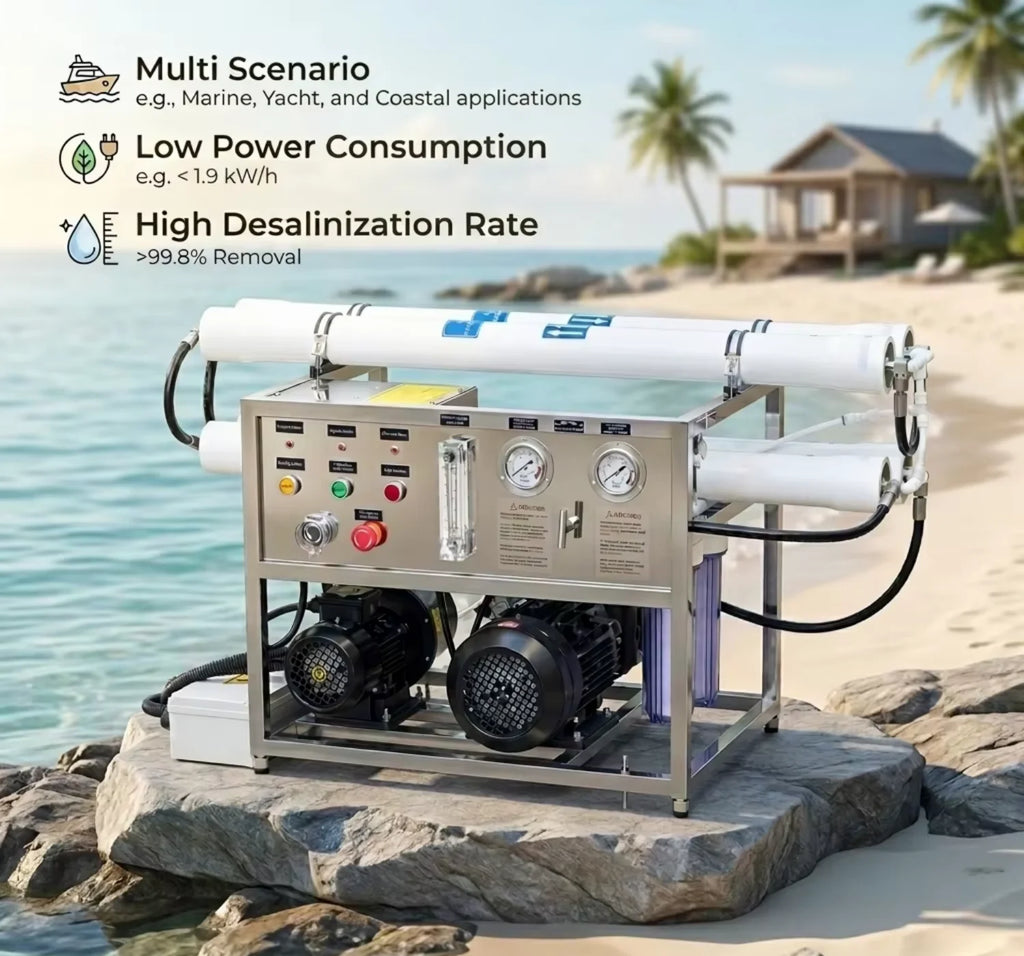 CE CCS Certificate 30L/H Fresh Water Maker for Boat Desalination Salt Water to Drinking Water Portable Desalination Machine