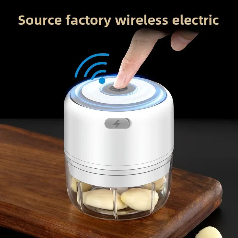 Electric Mini Garlic Chopper 100/250ML USB Vegetable Onion Chopper baby food processor Portable Small Food Processor