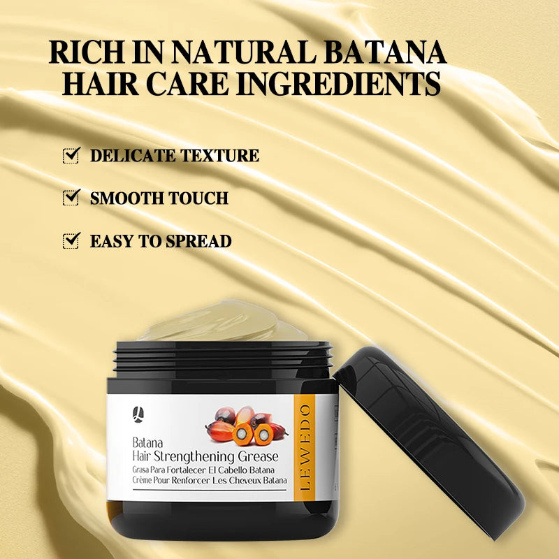 Batana Hair Oil Anti Hair Loss Hair Strengthener Cream Hair Regrowth Deep Moisturizing Nourish Batana Hair Growth Conditioner