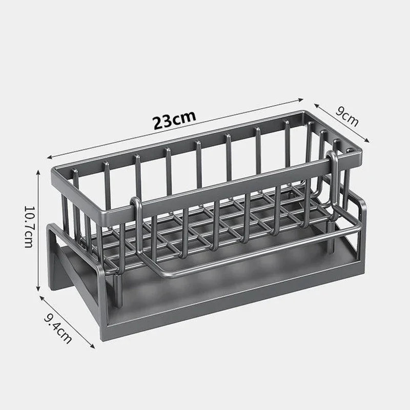 Kitchen Sink Drain Rack Organizer ABS Plastic Self-draining Sink Shelf Soap Sponge Holder Dishcloth Towel Rack filter basket