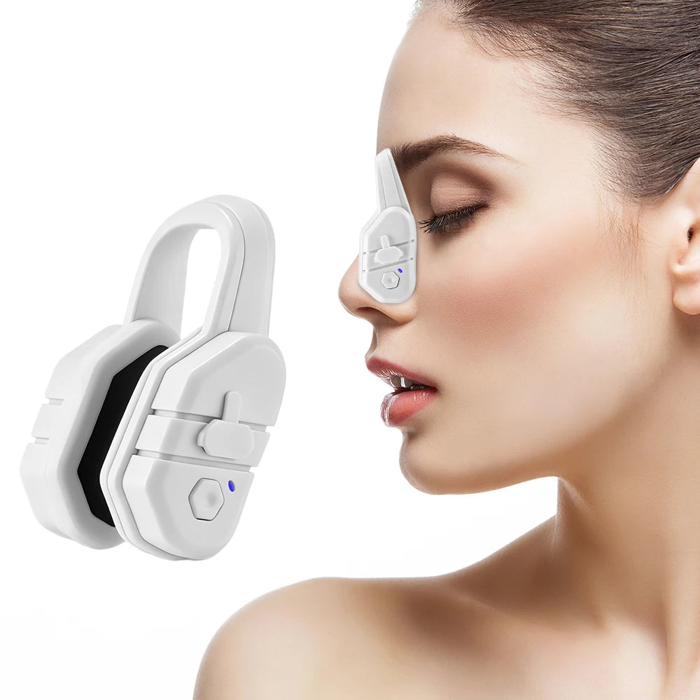 Beauty Nose Shaper Clip Microcurrent Pulse Vibration High Bridge Nose Sculpting Massager Nose Up Lifter Massage Tool