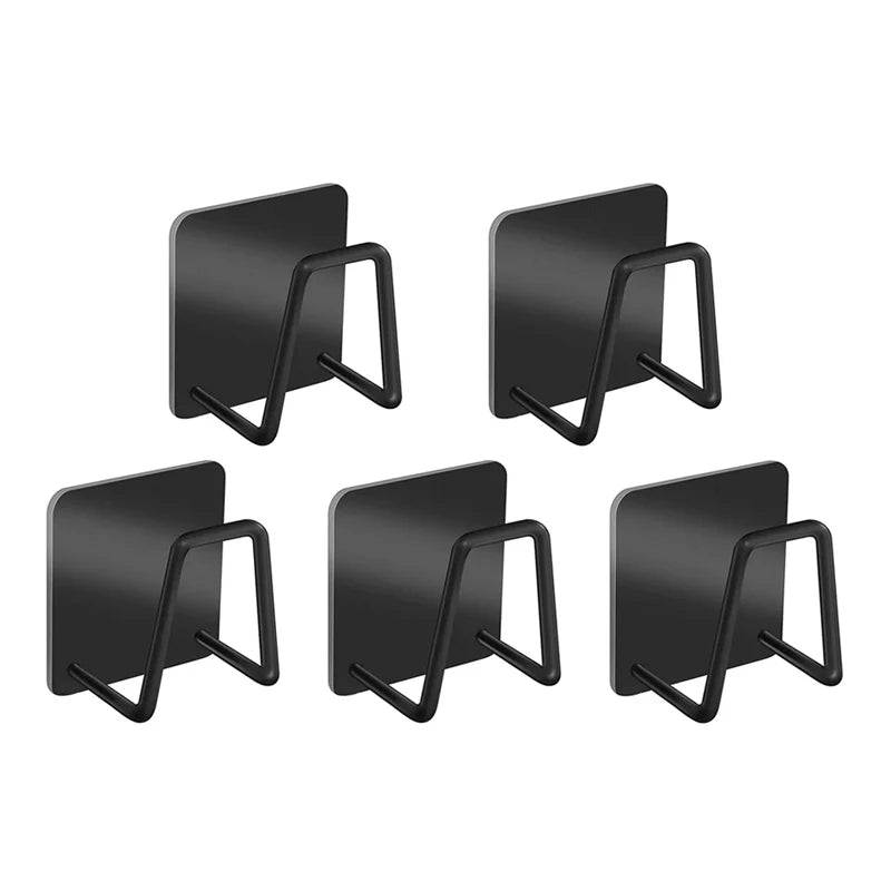 Kitchen Stainless Steel Sink Shelf Sponges Holders Adhesive Drain Drying Rack Wall Hooks Accessories Storage Organizer