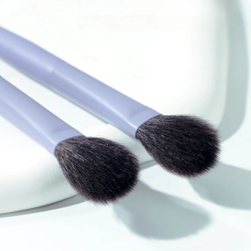 GUOXIAONIU Purple Blusher Brush Foundation Contour Eye Shadow Brush Makeup Tool Ultra Soft Make Up Highlight Brow Shadow Brush