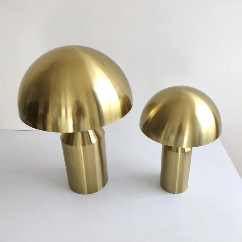 Oluce Atollo Lamp Modern Creative Mushroom Lamp for Bedroom Study Living Room Decoration Gold White Black Bedside Table Lamp