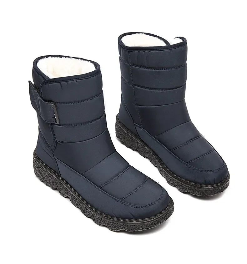 Women Boots 2024 Winter Shoes Woman Waterproof Snow Boots Winter Warm Fur Botas Mujer Korea Style Black Ankle Boots For Women