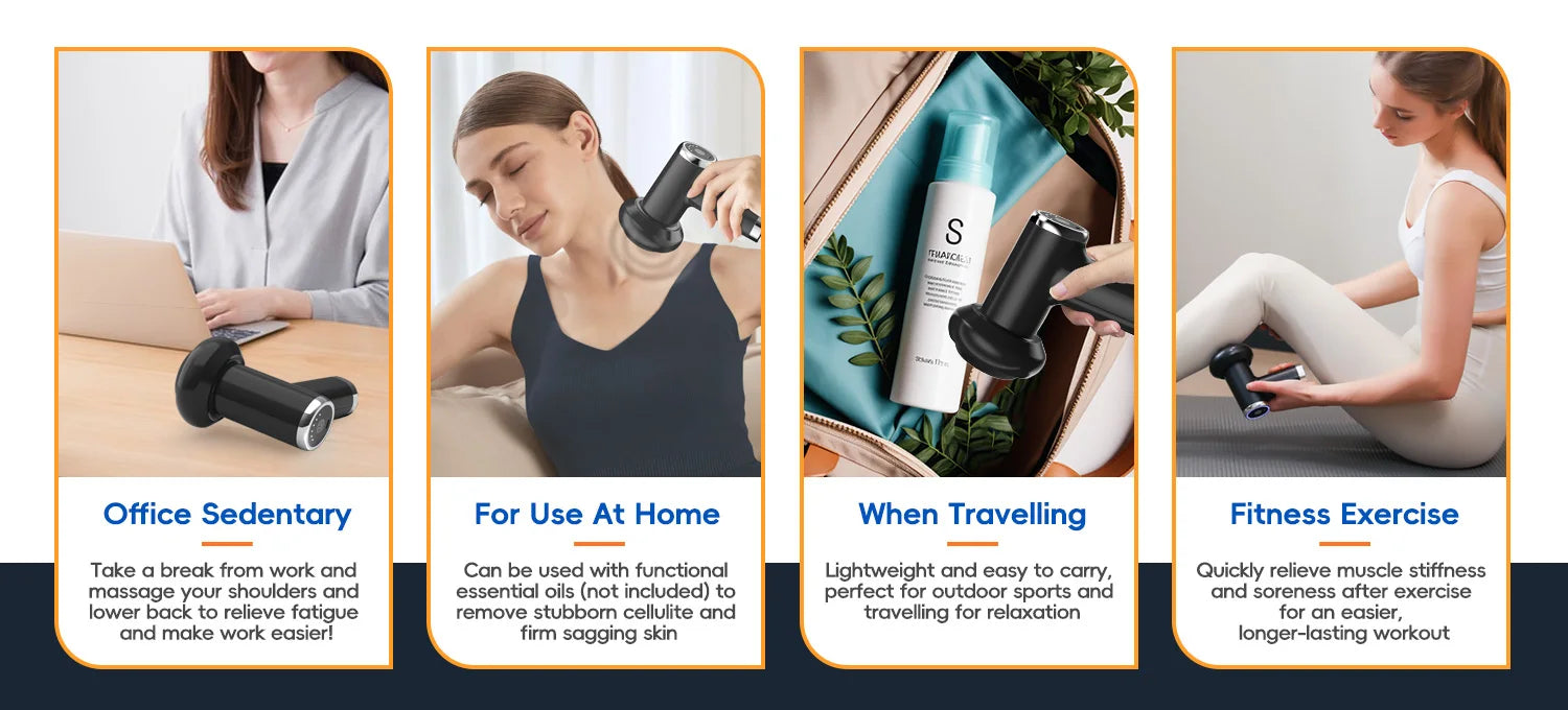 Vibration massage Protable body shaping Deep Muscle Relaxation Fitness Slimming health Anti Cellulite Fat Fascia gun equipment