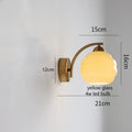 IWHD Milky Glass Ball LED Wall Lamp Sconce Iron Wrount Bedroom Living Room Bathroom Mirror Light Nordic Modern Wandlamp Applique