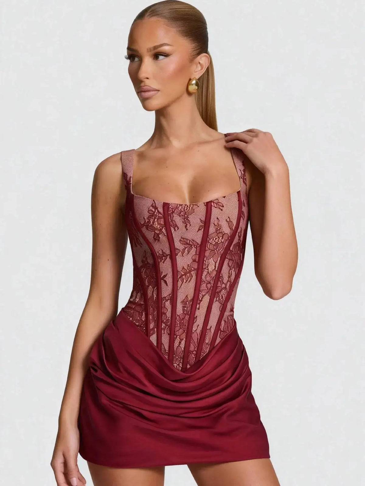 Avrilyaan Strapless Spaghetti Strap Sexy Dress Women Lace Patchwork Party Dress Bandage Backless Mini Summer Dress Vestidos