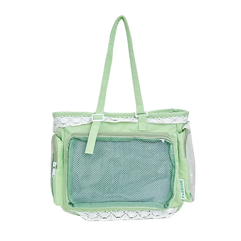Large Capacity Ita Bag Anime Two-dimension Lolita Tote Bag Clear Window Crossbody Shoulder Bag Handbag Gift For Friends
