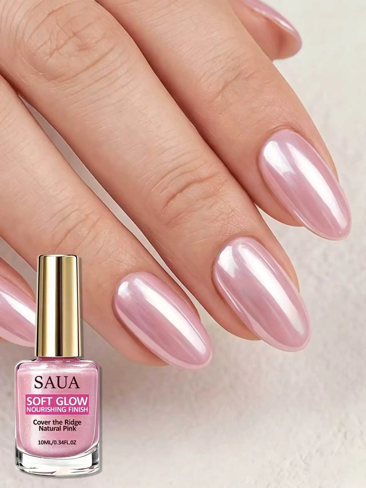 10ml Pink Nail Polish Can Create Shiny and Healthy Nails. It Is Convenient to Use and Can Be Dried Quickly Without Lighting