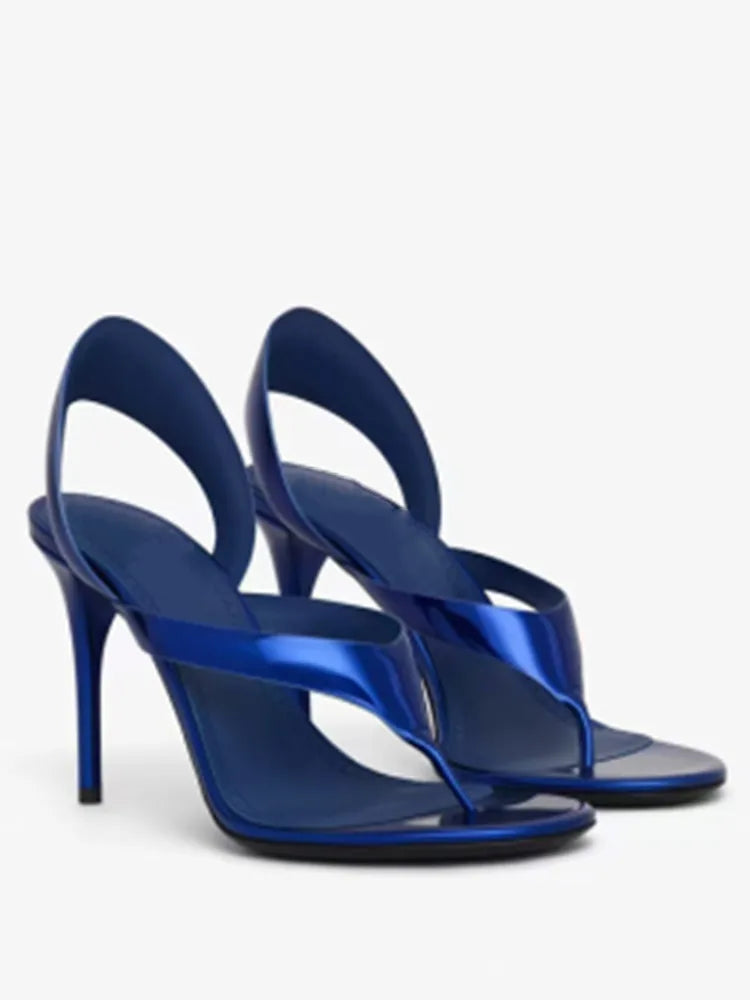 Women's Summer New Round Head Stiletto Sandals European and American Fashion Sexy Sizes 34-46 Large Sandals