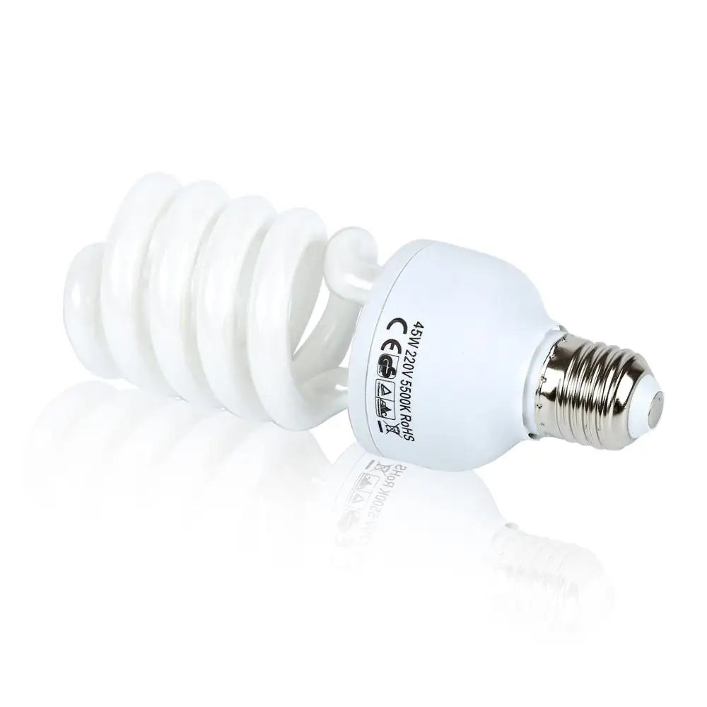 5500K Photography Daylight 4PCS 45W High Bright  Fluorescent Lighting Bulbs E27 Base For Photographic Photo Video Studio