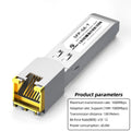 RJ45 SFP Module Adaptive Rate, For Cisco/Mikrotik/Juniper/Ubiquiti/Switch, Hot-Swappable of 1G/10GBASE-T Copper RJ45 SFP+ Module