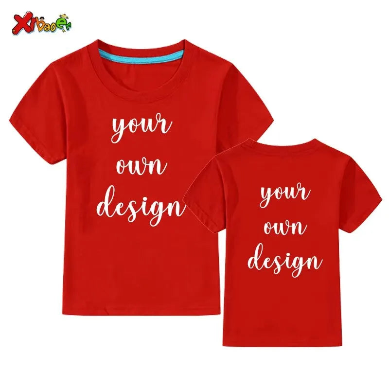 Custom Long Sleeves Shirt Kids Personalized Photo Shirt Children T-Shirt Name Clothing Girl Boy Shirt Toddler Logo Design Shirt