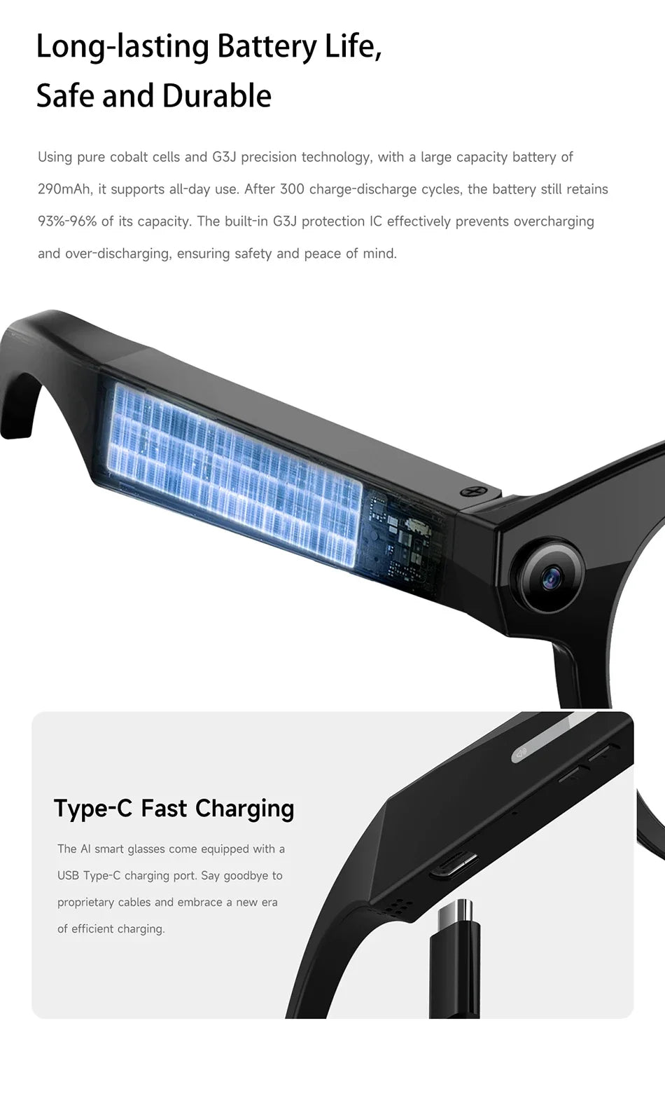 Lenovo 8K HD AI Smart Glasses Camera 1600WDual Real-time Translation Bluetooth Call Shoot Audio Video Music Play Sunglasses 2026