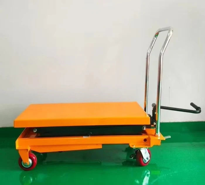 Hydraulic lift table Foldable scissor lift car 1.5 meters height 300 kg load workshop material handling