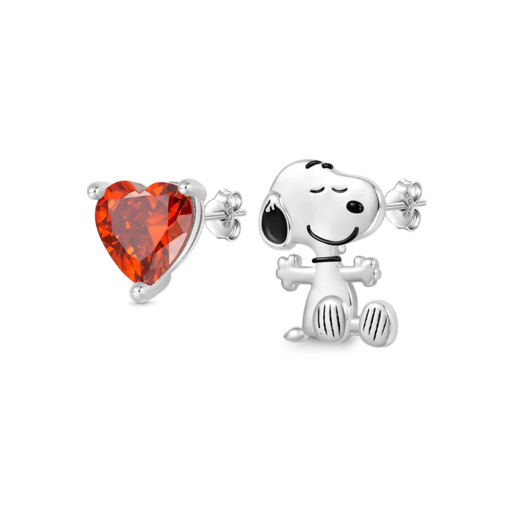 Cartoon 925Silver Balloon Dog, Red House, Watermelon Dog Male and Female Pendant,Fit Bracelet DIY Jewelry for Girls and Children