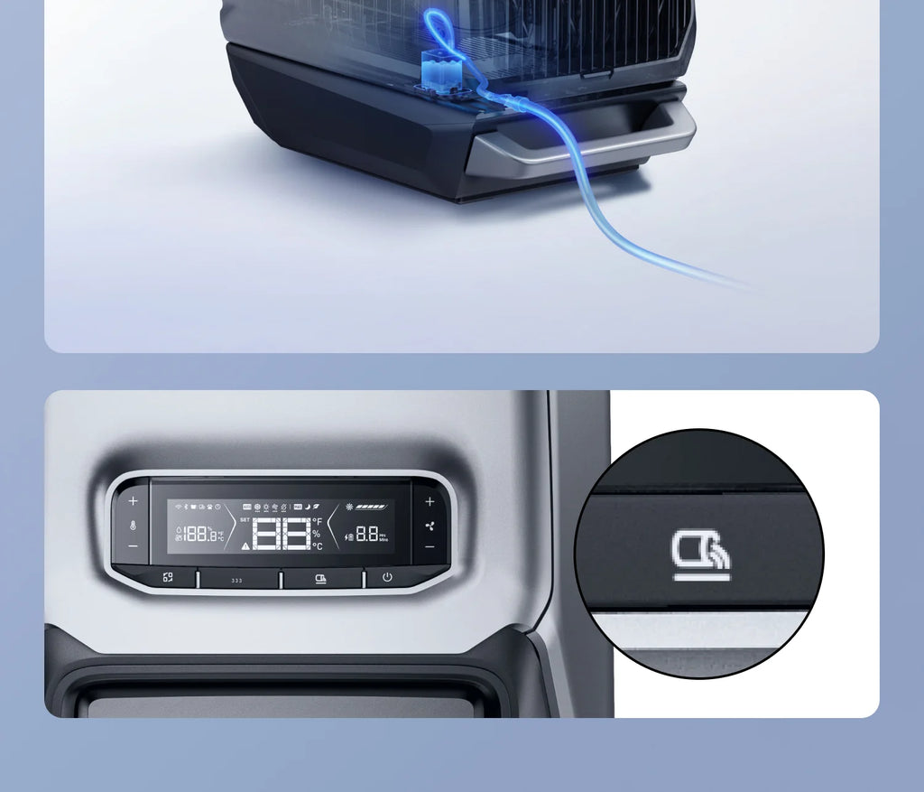 Ecoflow LAN 3 Wave 3 Portable Outdoor Solar Air Conditioner Large Capacity Long Battery Life Both Cooling Heating for Cars