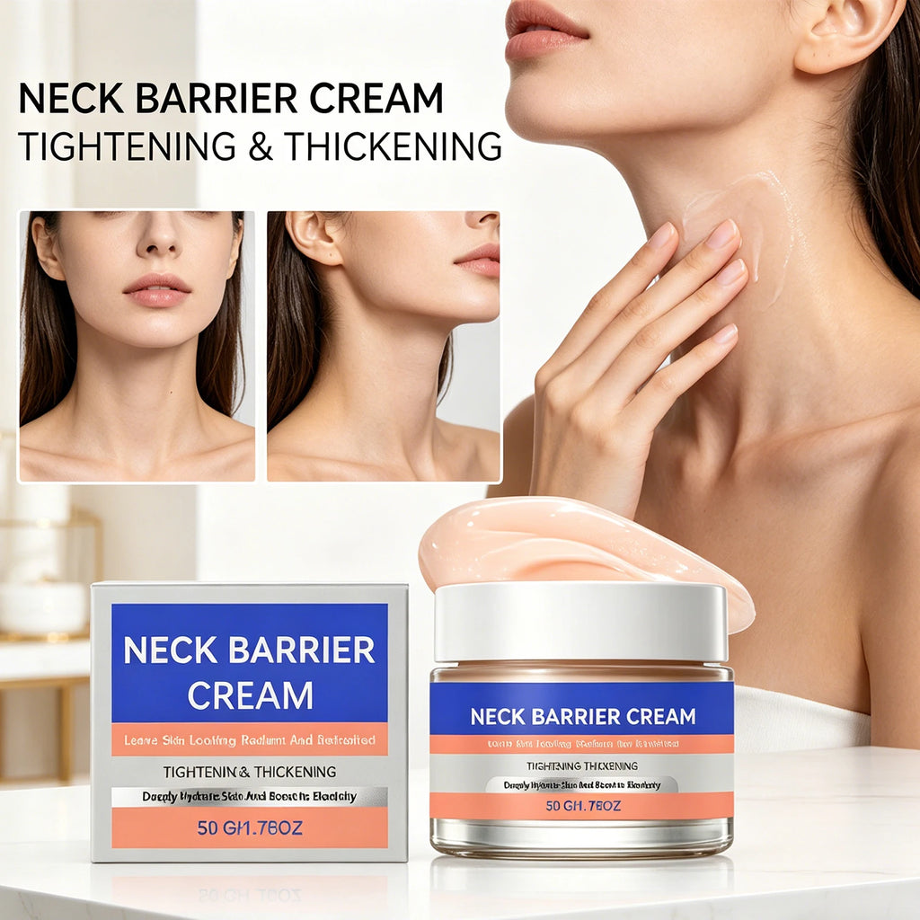 Neck Firming Massage Cream Deep Moisturizing Neck Lines Smoothing Skin Tightening Gentle Hydrating Soft Smooth Daily Neck Care