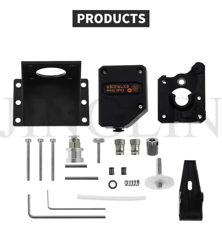Dual Drive Gear Extruder Kit Hardened Steel Upgrade Feed Gear Extruder Kit For BMG For Prusa DIY Bowden Direct Extruder
