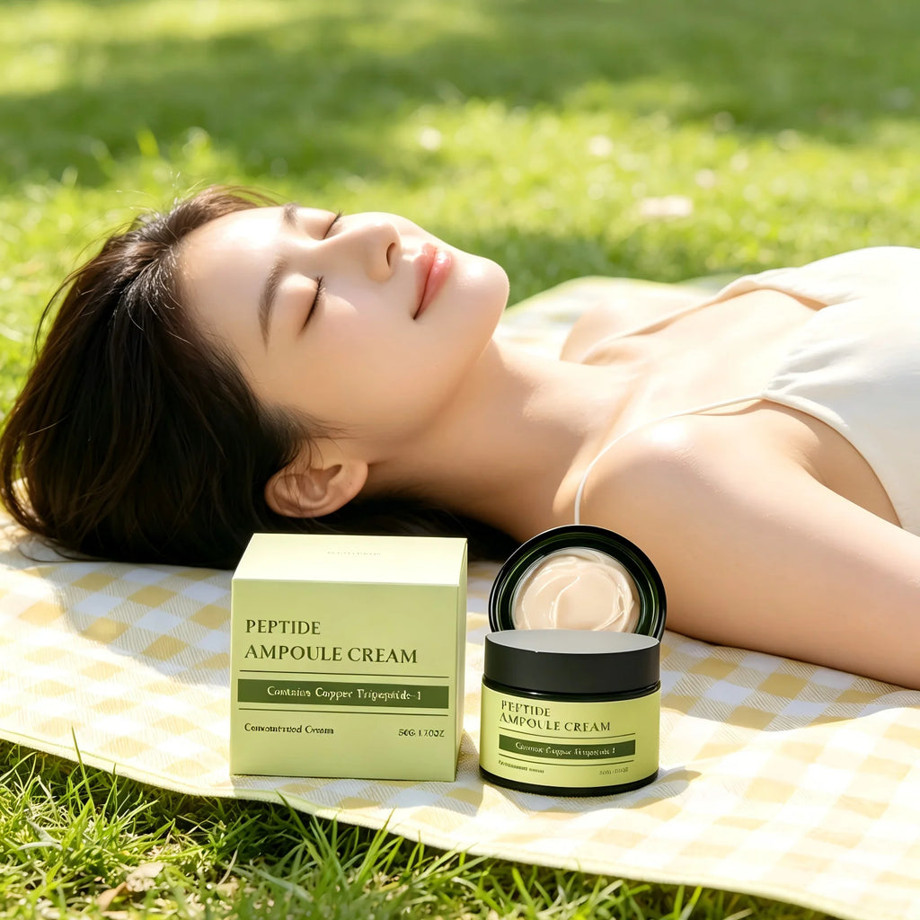 Peptide Ampoule Cream Anti Wrinkle Reduction Firm Skin Elasticity Enhancement Strengthening Skin Barrier Repair Peptide Cream