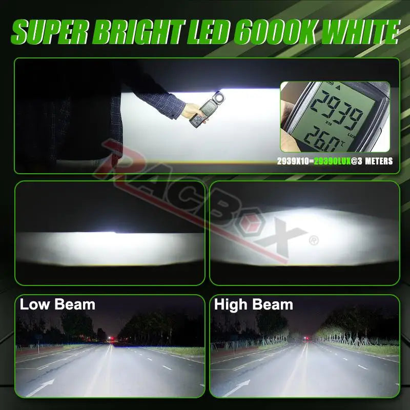 2.5 Inch 80mm LED Halo Angel Eyes Projector Lens High Low Beam Bi LED Lights for H4 H7 9005 HB3 9006 HB4 Car Headlights Retrofit