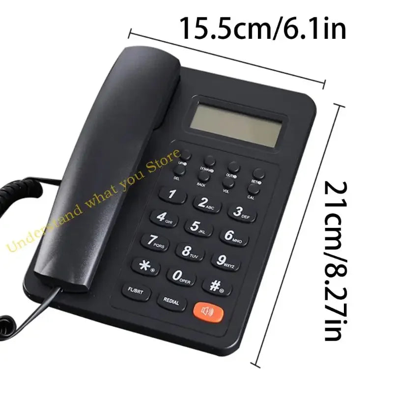 J60A Landline Phone KX-T2016 Caller Display Corded Telephone Support for Home Office