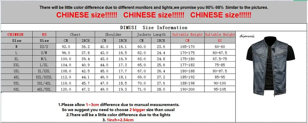 DIMUSI Mens Denim Vests Vintage Fashion Design Retor Sleeveless Jackets Men Streetwear Ripped Hole Punk Jean Waistcoats Clothing